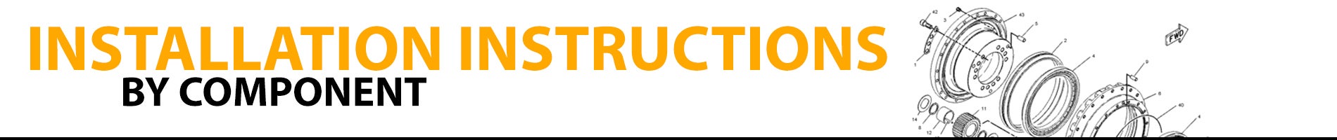 Installation instructions by component